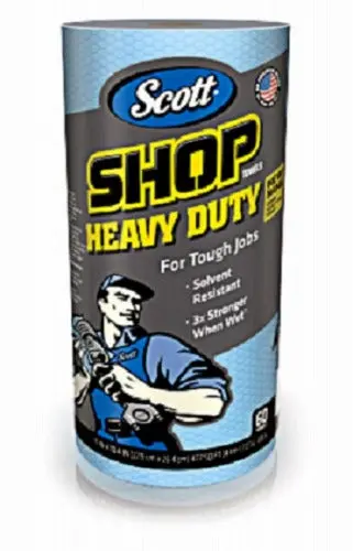 Scott Blue Shop Towel Rolls (60 per Roll) – Pack of 12