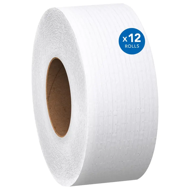 Scott® Essential Jumbo Roll Toilet Paper – Single-Ply, 12-Roll Case (07805)