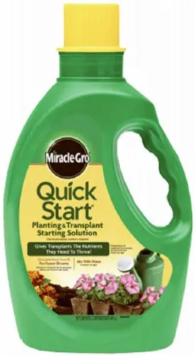 Scotts Miracle-Gro Quick Start Liquid Plant Food – 48 oz (4-12-4 Formula), Single Bottle