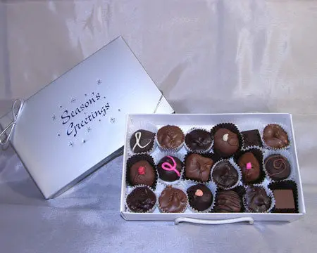 Seasonal Greeting Chocolate Box – Half-Pound Collection