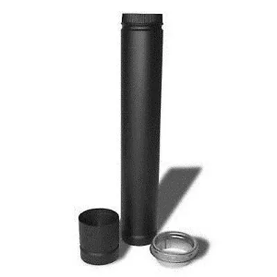 Selkirk DSP6VK Vertical Installation Kit: 6-Inch Smoke Stove Pipe Assembly