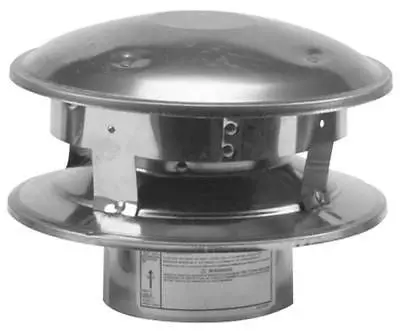 Selkirk VP-VC Termination Cap: 4-Inch Vertical Pellet Chimney Pipe Top Cover