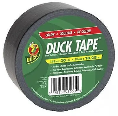 Shurtech Black All-Purpose Duck Duct Tape – 1.88 in x 60 ft, Case of 12