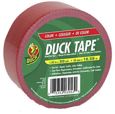 Shurtech Red All-Purpose Duck Duct Tape – 1.88 in x 60 ft, 12-Roll Pack