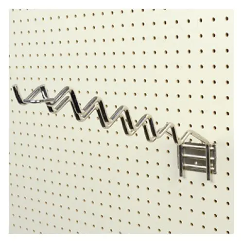 Siffron 7179162124 Durable Chrome Tool Hanger for Pegboard Organization – Pack of 10