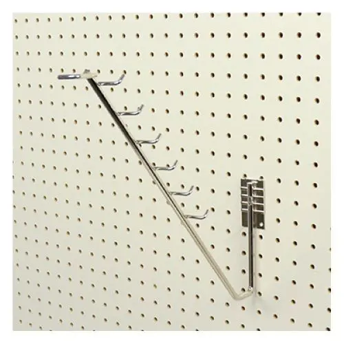 Siffron 7179502272 Heavy-Duty Chrome Tool Hangers for Pegboard – Pack of 10