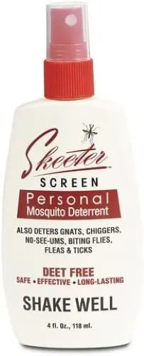 Skeeter Screen DEET-Free Essential Oil Mosquito Repellent (4 oz) – Pack of 24
