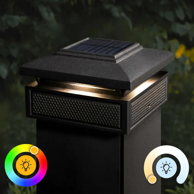 Smart Solar Post Cap – Classy Caps Lumineer SLT727 with Adaptive Lighting