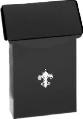 Solar Group Vertical Galvanized Steel Mailbox – Compact Black Design (9.75″ × 6″ × 3″), 12-Unit Case