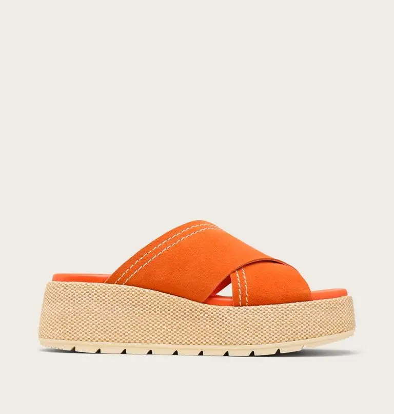 Sorel Sunpeak Platform Slide Sandals for Women – Elevated Comfort & Trendy Silhouette