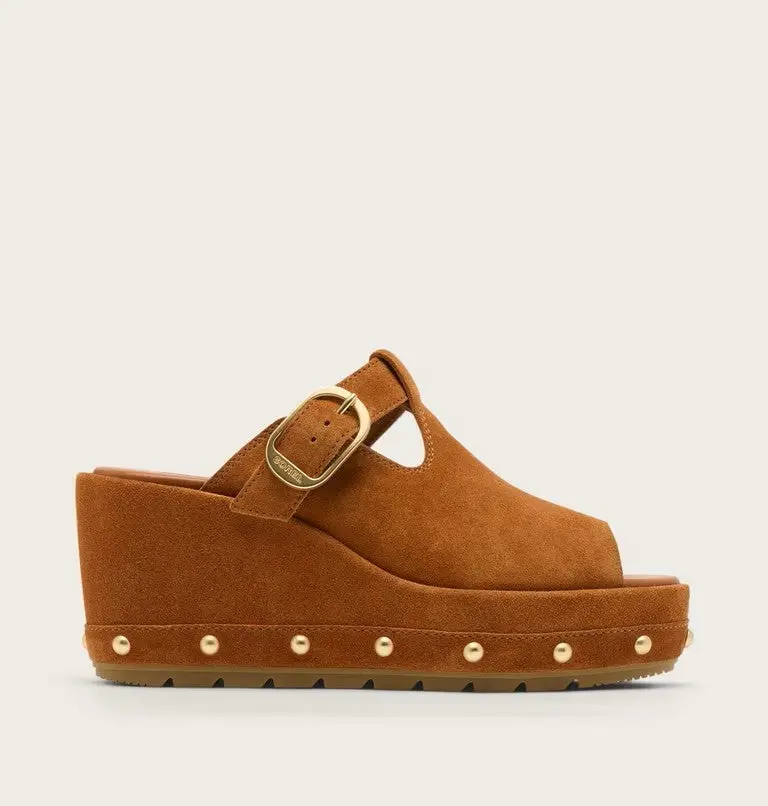 Sorel Sunpeak Wedge Slide RVT Sandals for Women – Rugged-Tread Sole & Elevated Profile