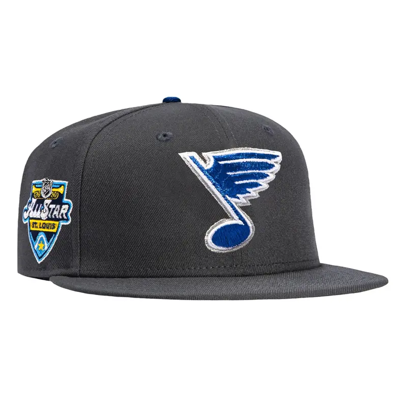 St. Louis Blues 2020 All-Star Game New Era 59Fifty Graphite Royal Hat