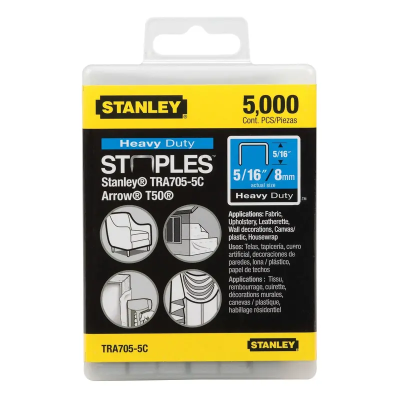 Stanley 5000-Pack Heavy-Duty 5/16-Inch Staples – High-Gauge Fasteners for Framing