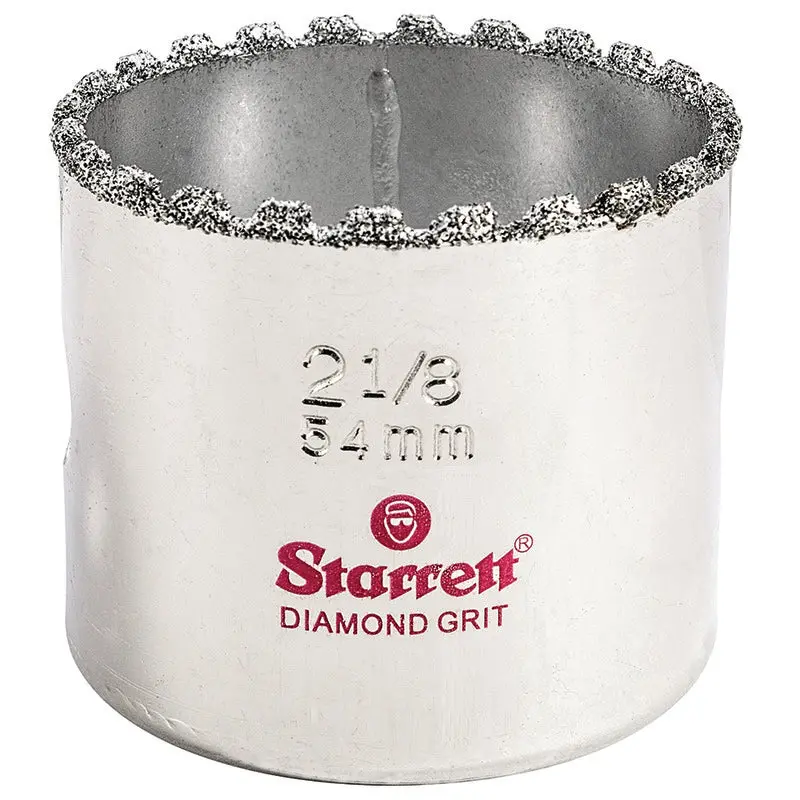 Starrett 2-1/8-Inch Diamond-Grit Hole Saw for Masonry & Tile