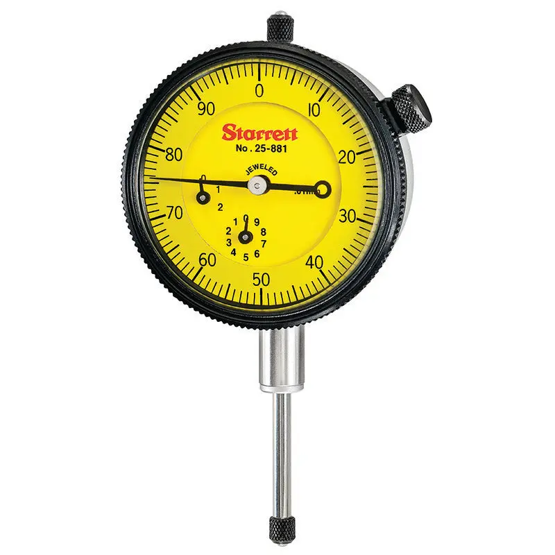 Starrett 25-881J Dial Indicator with Precision Graduations