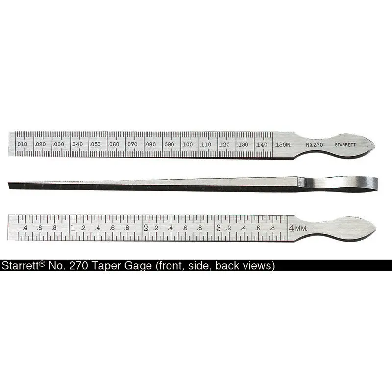 Starrett 270 Precision Taper Gauge Set