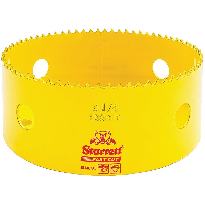 Starrett 4-1/4-Inch Fast-Cut Hole Saw for Large-Diameter Holes