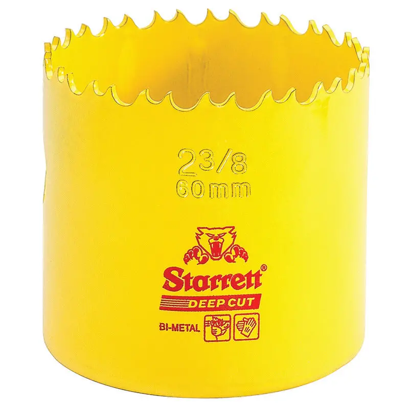Starrett Deep-Cut 2-3/8-Inch (60mm) Hole Saw – DCH0238-G