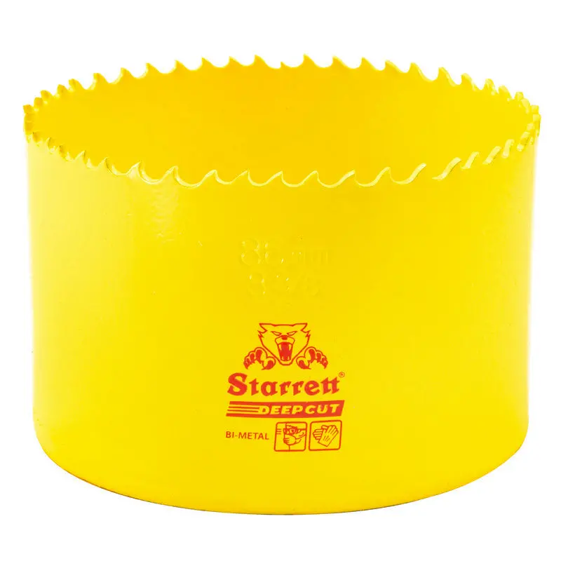 Starrett Deep-Cut 3-3/8-Inch (86mm) Bi-Metal Hole Saw – DCH0338-G