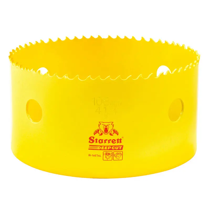 Starrett Deep-Cut 4-1/4-Inch (108mm) Bi-Metal Hole Saw – DCH0414-G