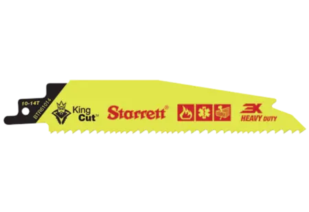 Starrett King Cut Bi-Metal Reciprocating Saw Blade – 12-Inch, 10 TPI