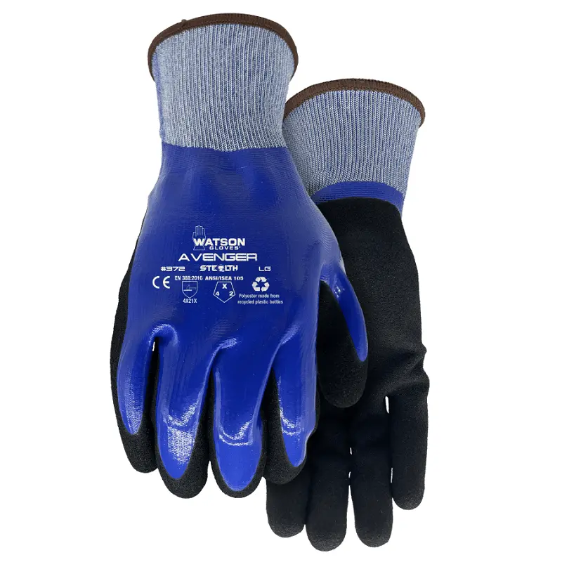 Stealth Avenger Cut-Resistant Safety Gloves (Style 372)