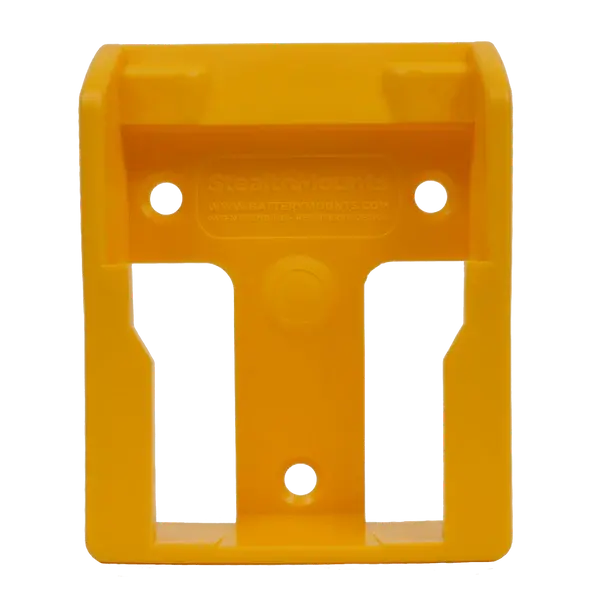 StealthMounts DeWalt 20V/60V Battery Mounting Kit – 6-Pack, Yellow