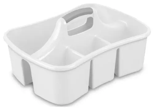Sterilite White Divided Ultra Caddy Organizer – Pack of 2
