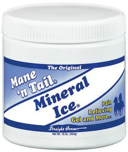 Straight Arrow Mane ‘n Tail Mineral Ice Cooling Gel for Horses – 16 oz, Trio Pack