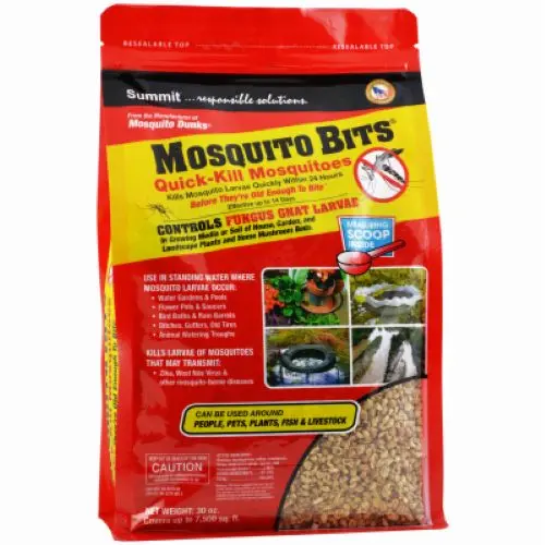 Summit 117-6 Mosquito Larvicide Granules – 30 oz Bag for Standing Water Control