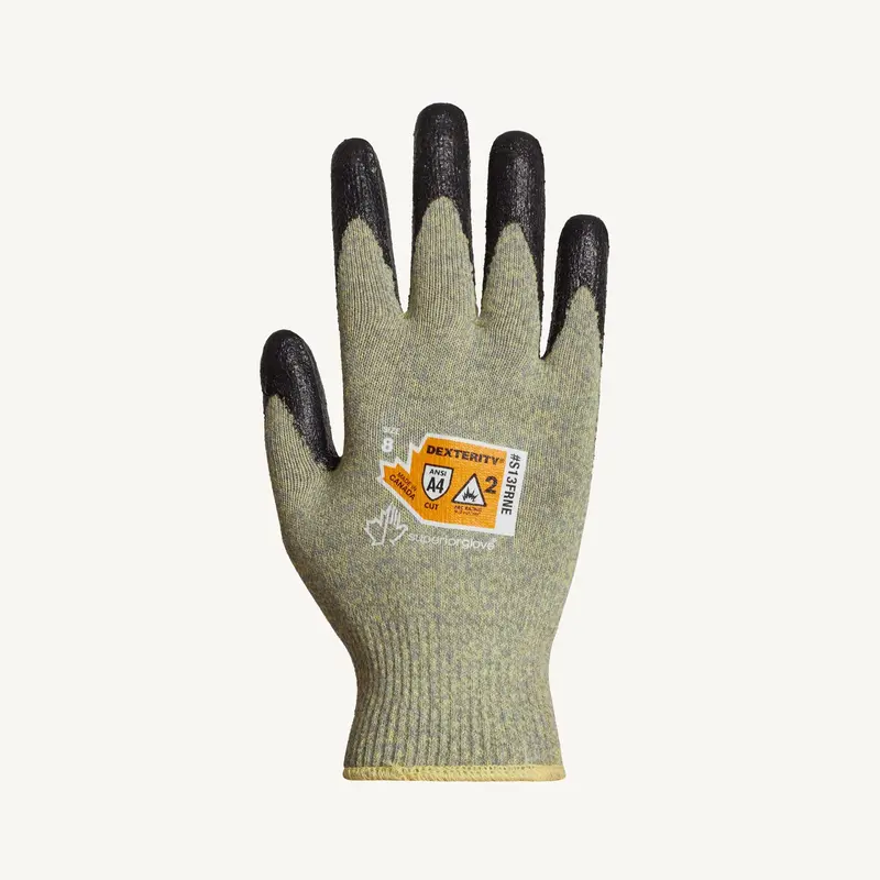 Superior Glove Arc-Flash Flame-Resistant Gloves – Neoprene Palm, Style S13FRNE, Size A4