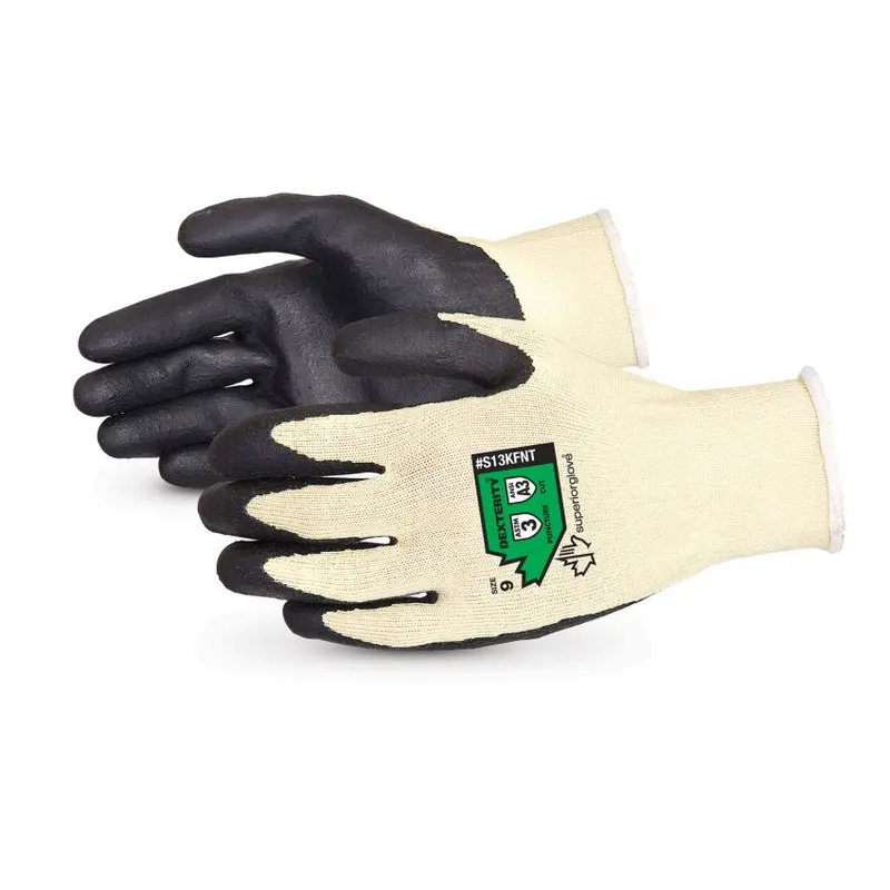 Superior Glove Dexterity Kevlar®/Composite Knit Cut-Resistant Gloves with Nitrile Palm (S13KFNT)