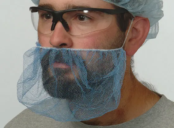 Superior Glove Disposable 18″ White Beard Cover – Pack of 10 (BCPP)