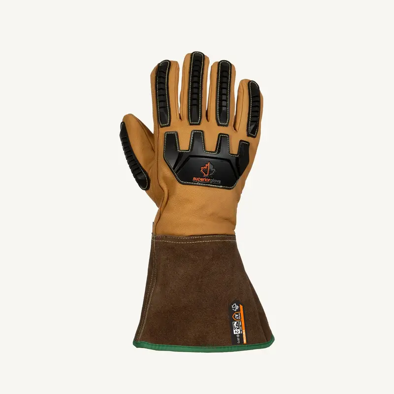 Superior Glove Endura Winter Gloves – Touchscreen-Compatible, Hi-Visibility Cuff, Model 378TXTVBG