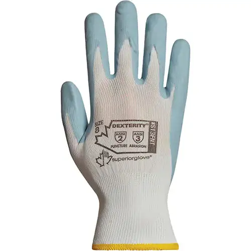 Superior Glove Nylon Work Gloves – Foam-Nitrile Palm Coating for Grip and Durability, Model S13FNT-6