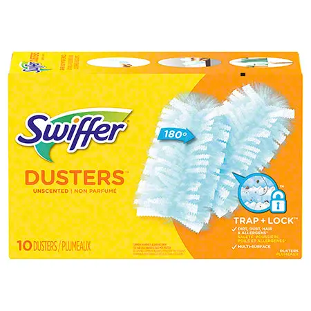 Swiffer Unscented Duster Refills – 10-Pack Box (Case of 4) (Model PGC13195)