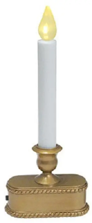 Sylvania V1533-88 9-Inch Gold LED Window Candle – Battery-Operated, Set of 7