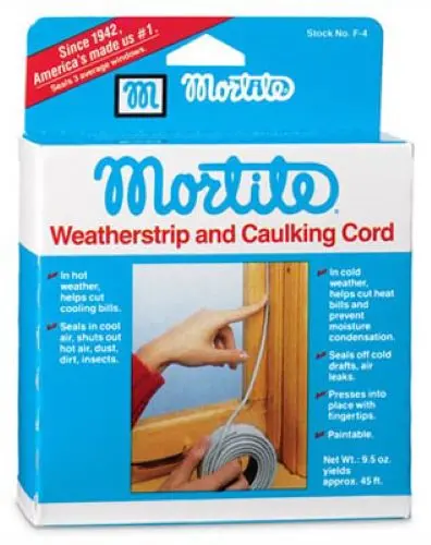Thermwell B2 Mortite Weatherstrip & Caulking Cord (90 ft Roll) – Pack of 12