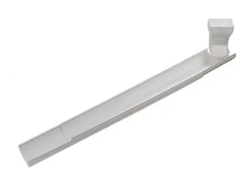 Thermwell GWS3W Adjustable 6-Foot Flip-Up Downspout Extender – White – Pack of 12