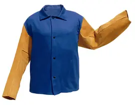 Tillman Flame-Resistant Welding Jacket with Leather Sleeves – Size Medium (30″)