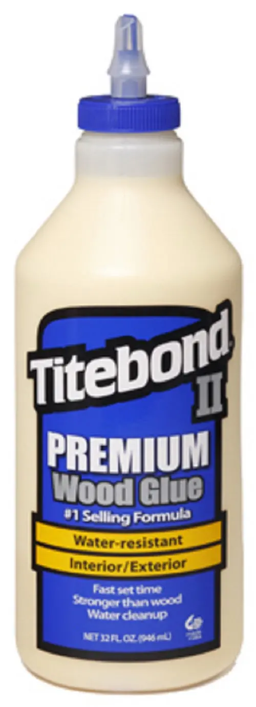 Titebond II 5005 QT Wood Glue – Premium Interior/Exterior Formula, Quart Size (Pack of 2)
