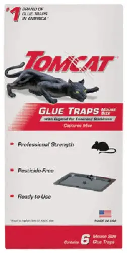Tomcat 0362610 Heavy-Duty Mouse Glue Traps – 6-Pack, Pack of 18