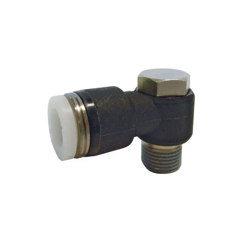 Topring TOPFIT Push-to-Connect Banjo Elbow – 1/4-Inch to 1/4-Inch Male NPT Adapter (40.949)