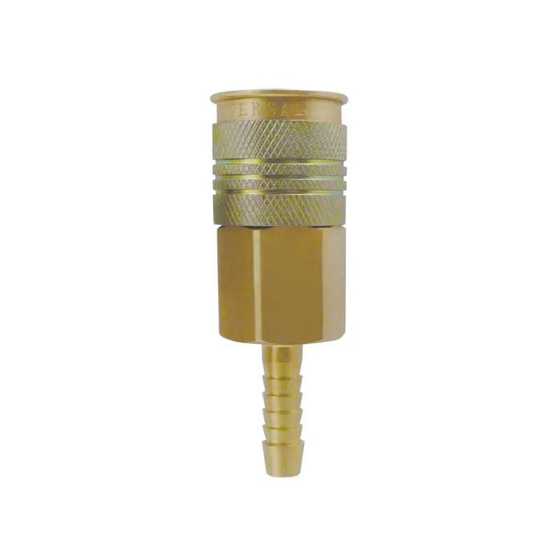 Topring UNIQUIK 1/4-Inch 3-in-1 Brass Quick Coupler – Includes 3/8-Inch Hose Barb for Universal Compatibility (20.760)
