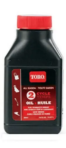 Toro 2-Cycle All-Season Oil with Fuel Stabilizer – 2.6 oz Bottle (Pack of 24)