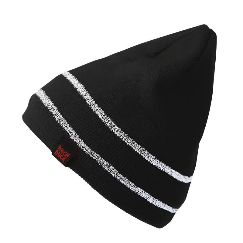 Tough Duck I458 Acrylic Knit Cap with Reflective Stripe for Visibility