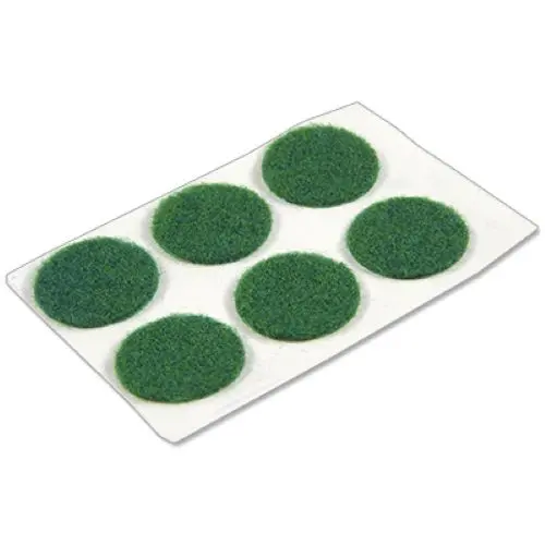 Tru-Guard 23154TV Green Self-Adhesive Felt Bumpers – 3/4″ Round Cabinet Protectors, 6-Pack (5 Total)