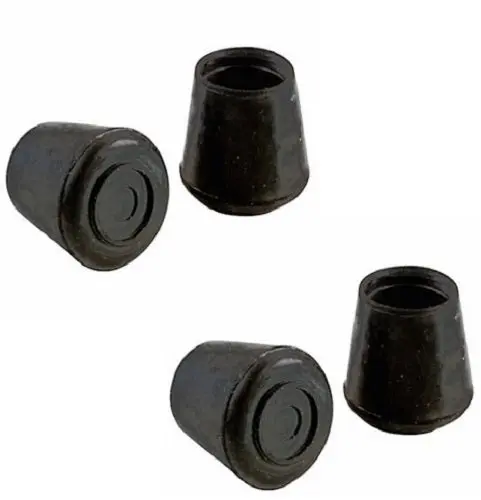 Tru-Guard F31932TV Black Rubber Furniture Leg Tips (1″) – 4-Pack, Qty 12