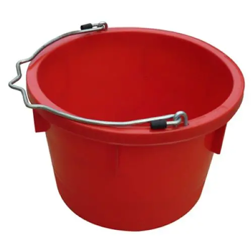 Tru-Guard MR8QP/UB-RED 8-Quart Red Resin Utility Bucket (Pack of 5)