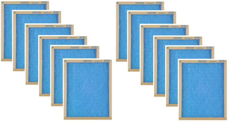True Blue 18x36x1 MERV 2 Spun Fiberglass HVAC Furnace Filter – Pack of 12